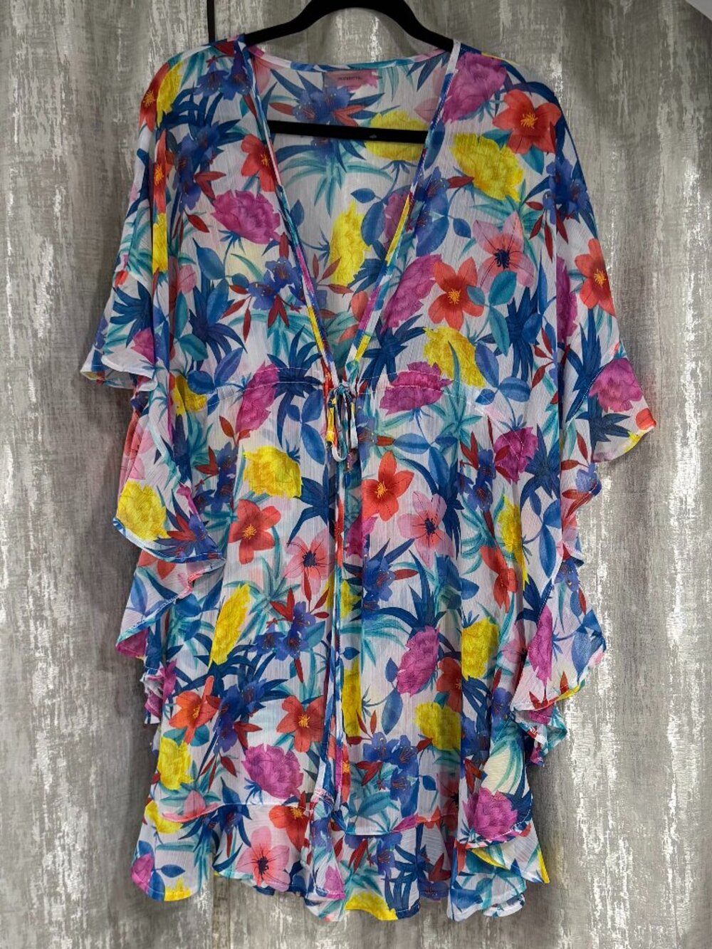 Rod Beattie Brand Caftan Swim Cover-up, multicolor, Size Large